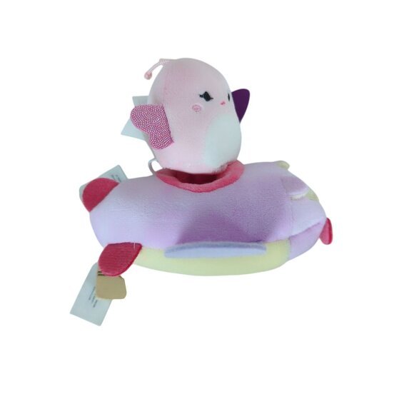 Squishville‎ Mini Squishmallow Pink Axolotl In Purple Airplane Plush Toy - Picture 10 of 14